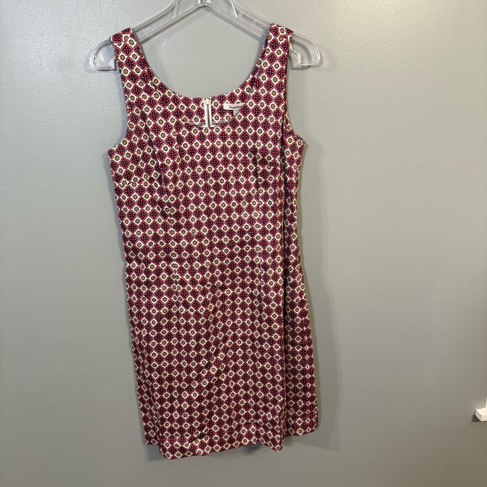 Laundry by Design Geometric, Quatrefoil Sleeveless Shift Dress, Size 6